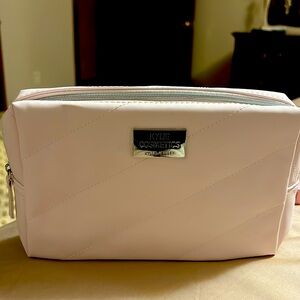 KYLIE Pale Pink Cosmetic Case and Deluxe Sample Lipgloss NEW